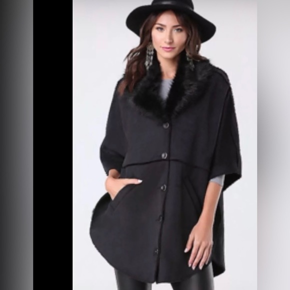 bebe Jackets & Blazers - Bebe poncho shawl jacket